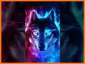 Blue Ice Fire Wolf Wallpaper related image