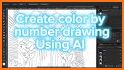 Coloring Book- by number related image