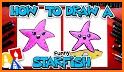 How to draw sea star related image