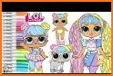 Cute Lol Dolls Coloring Book related image