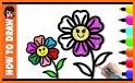 Glitter Flowers Coloring Book related image