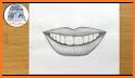 Lips Drawing Step by step related image