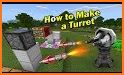 MCPE Gun Mod - Machine Gun Turret related image