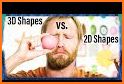 Assessing 2D and 3D shapes related image