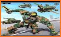 Fly Army Bus Robot Helicopter Car: Robot Car Games related image