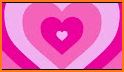 Love Pink Hearts Keyboard Background related image