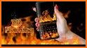 Blue Flaming Fire Keyboard Theme related image