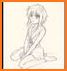 Anime Girl Pose Sitting related image