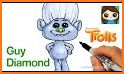 Diamond Coloring and Drawing for kids - Free Pages related image