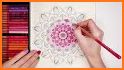 Flowers Mandala coloring related image