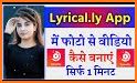 Lyrical Video Status Maker - Photo Video Music related image