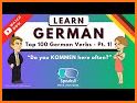 German Verbs Top: conjugation translation grammar related image