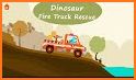 Dinosaur Fire Truck - Firefighting games for kids related image