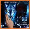 Blue Ice Wolf Theme related image