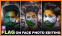 Independence Day Photo Editor - Indian Flag Face related image