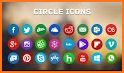 Lines Circle - Neon Icon Pack related image