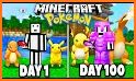 Pokémon in Minecraft. Mods related image