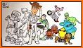 Toy Story coloring carton book related image