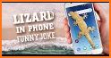 Lizard  on phone  prank related image