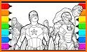 Superhero Coloring for Kids related image