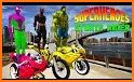 Superheroes Tricky Motorbike Stunt related image