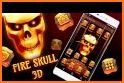 Fire Skull Keyboard Theme related image