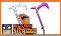 How to draw weapons step by step, drawing lessons related image