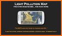 Light pollution map related image