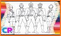 power rangers coloring book related image