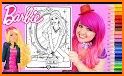 Miss Barbie princess - color book related image