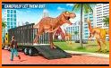 Angry Dino Robot Animal Transport Truck Driving related image