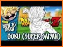 How to draw Super Saiyan DBZ related image