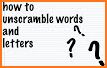 Unscramble Letters and Words related image