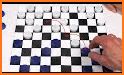 Checkers game : Draught , Dame board game related image