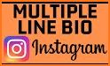 Inst-enter : new line/ tags / fonts for Instagram related image