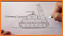 Military Tanks Coloring Book related image