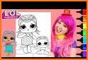 Cute Surprise Dolls Coloring Book Lol related image