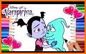 Learn To Color Vampires (Vampirina Coloring games) related image