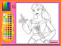 Coloring Game for Barbie related image