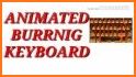 Live 3D Burning Red Rose Keyboard Theme related image