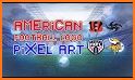 American Logo Color by Number - Pixel Art Coloring related image