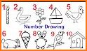 Learn numbers -  Kids drawing related image