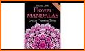 Flowers Mandala coloring book related image