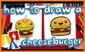 How to draw fast food related image