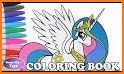 Princess Celestia Coloring Game related image