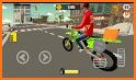 Pizza Delivery Boy Driving Simulator : Bike Games related image