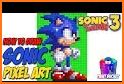 Sonic Pixel Art - Color by Number for Free related image