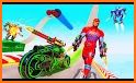 Speed Hero Robot Ramp Bike Transform Robot Games related image