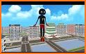 Flying Rope Hero Stickman Game - Grand Crime City related image