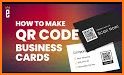 Business card: design, qr contact and share related image